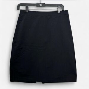 Tahari Black Pencil Skirt Sz M Stretch Career Business Casual Basic Office